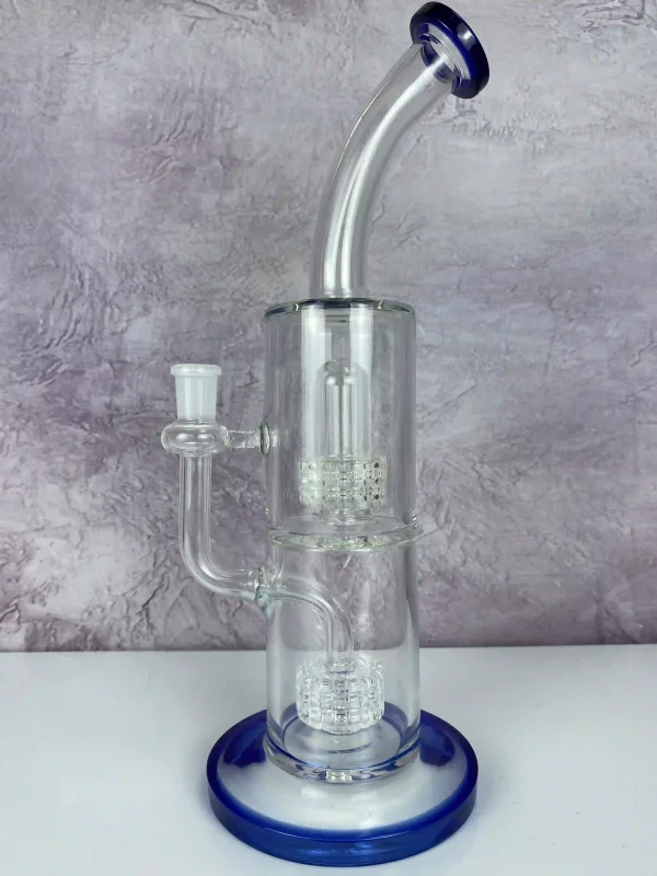 Double Matrix Perc Bong side view 2