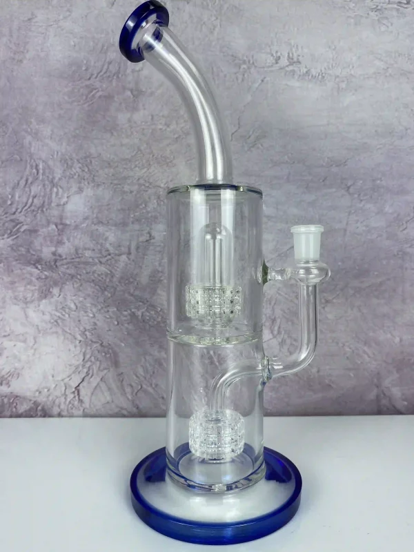 Double Matrix Perc Bong side view