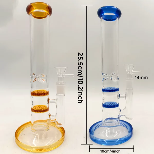 Honeycomb Bong TP38: Dual Percs & Ice Catcher for Smooth Hits - Image 5