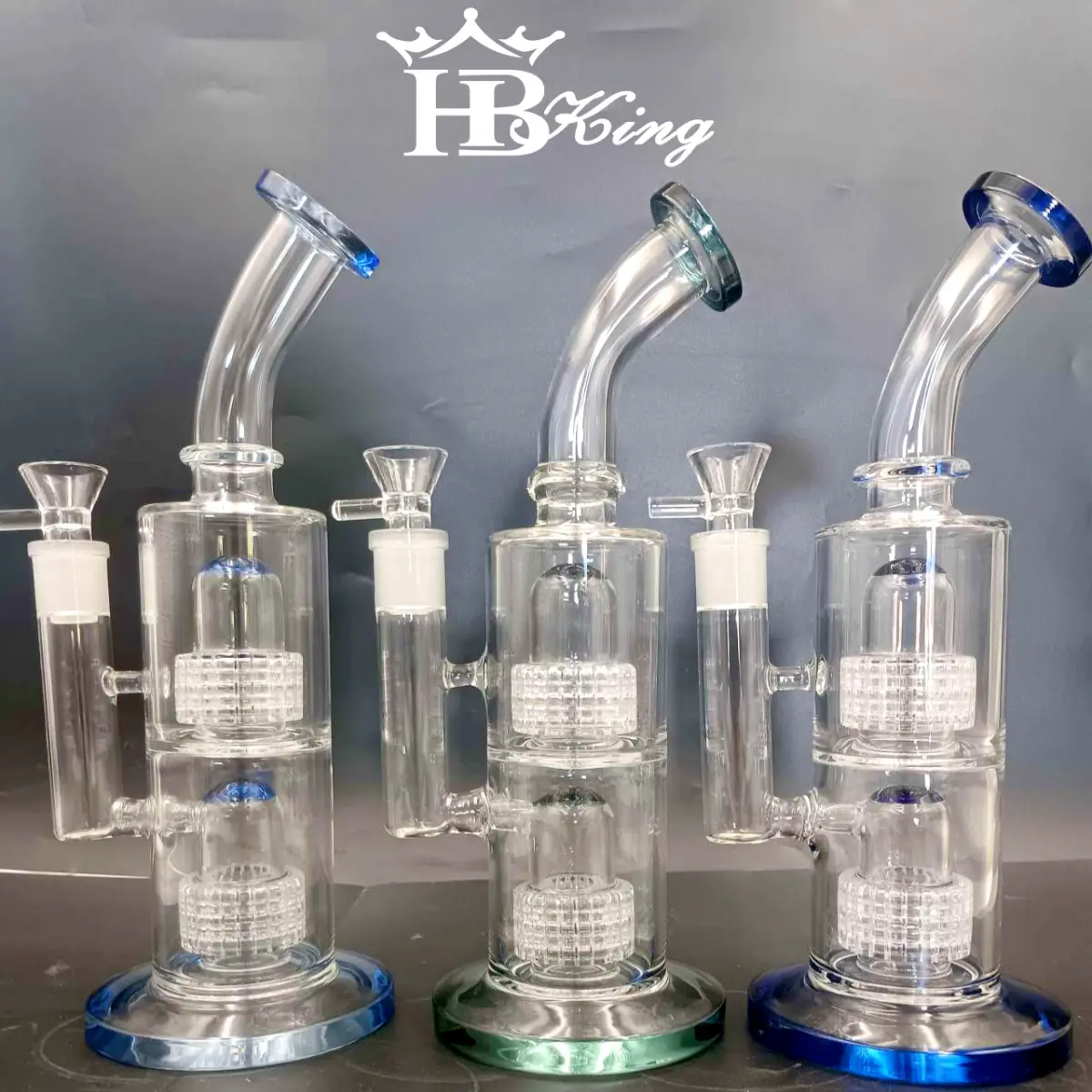 Three Double Showerhead Percs in different colors