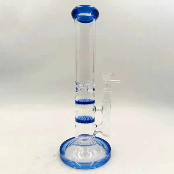 Honeycomb Bong TP38: Dual Percs & Ice Catcher for Smooth Hits
