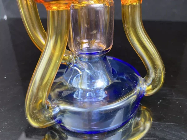 recycler bong glass dab rigs base tire perc